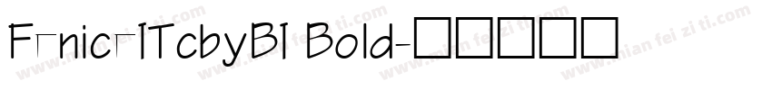 FeniceITcbyBI Bold字体转换